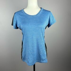 Xersion Blue and Grey Short Sleeve Tee Size Small